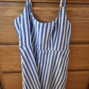 Old Navy Navy and White Textured Top